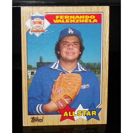 TOPPS 1987 FERNANDO VALENZUELA NATIONAL LEAGUE ALL-STAR BASEBALL CARD #604