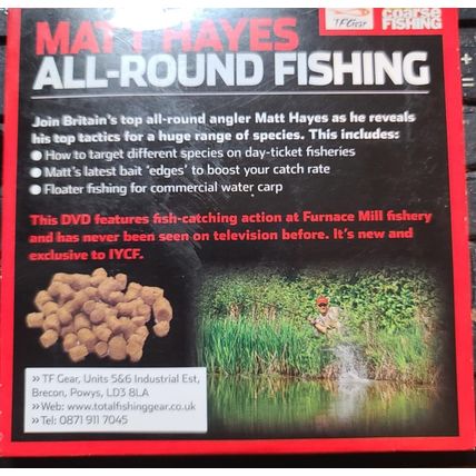 Matt Hayes DVD Promo All Round Fishing DVD Coarse Fishing Magazine