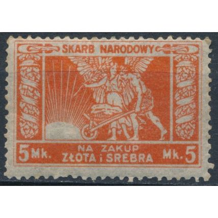 National Treasury: 5mk - Poland 1923 - NM H - Cinderella