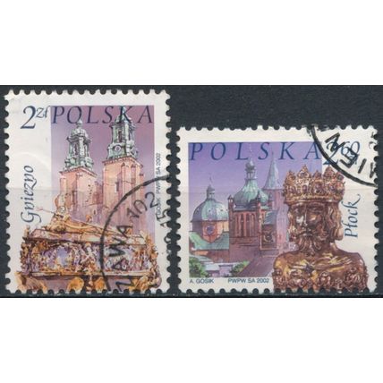 Polish Cities: 2zl & 2.60zl - Poland 2002 - FH - MiNr 3955 & 3981