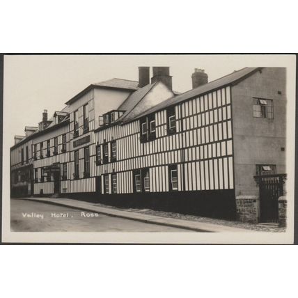 Valley Hotel, Ross, Herefordshire, c.1920s - RP Postcard