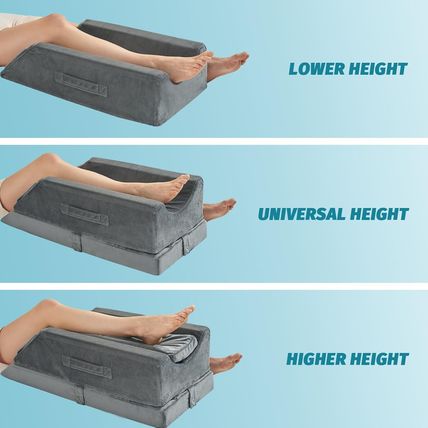 JOYWOO Memory Foam Leg Elevation Pillow - Post-Surgery, Knee and Ankle Injuries,