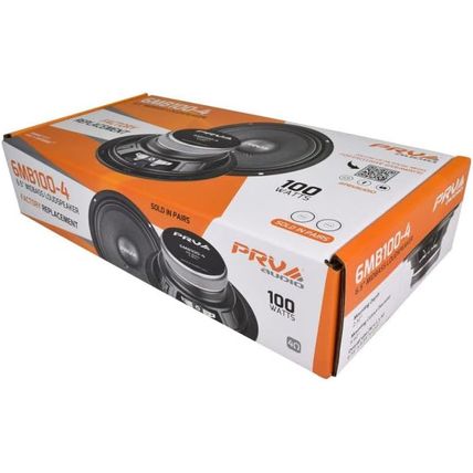 PRV AUDIO 6.5 Inch Car Speakers 200 Watts 4 Ohm, 6MB100-4 Factory Replacement Ca