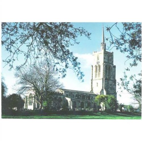 Ashwell, Hertfordshire - St. Mary's Church - local postcard c.1980s