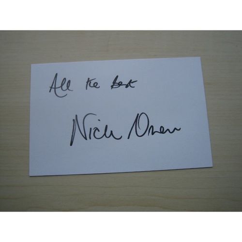 Nick Owen (Midlands Today) hand signed RARE *FREE POST*