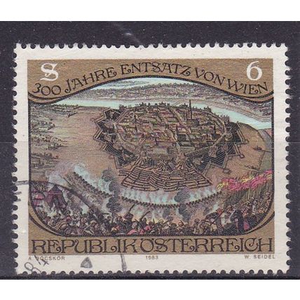 AUSTRIA 1983 300th RELIEF VIENNA USED TAKEN FROM MINI SHEET SG MS1974