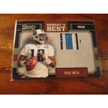 2010 Panini Classics, Triple Color Jersey Patch, VINCE YOUNG, #'d 16/50