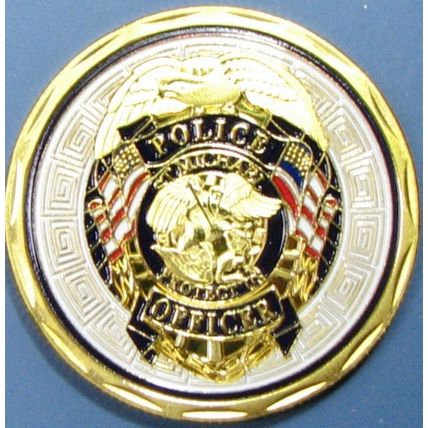 Police Officer. Challenge Coin. 1.50". 87b.