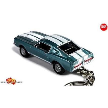 RARE KEYCHAIN BLUE WHITE 67/68 FORD™ SHELBY™ MUSTANG GT500 KR GREAT GIFT