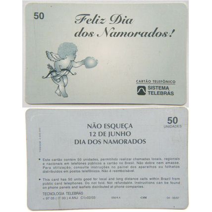 Brazil Phone Card - Feliz Dia dos Namorados