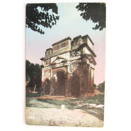 1953 postcard Orange, arc de Triomphe