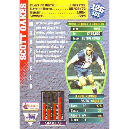 Merlin Premier Gold English Premier League 1996/97 Scott Oakes