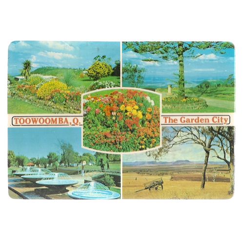 TOOWOOMBA, QUEENSLAND. AUSTRALIA used postcard Bennettts nudibranch stamp 1985 =