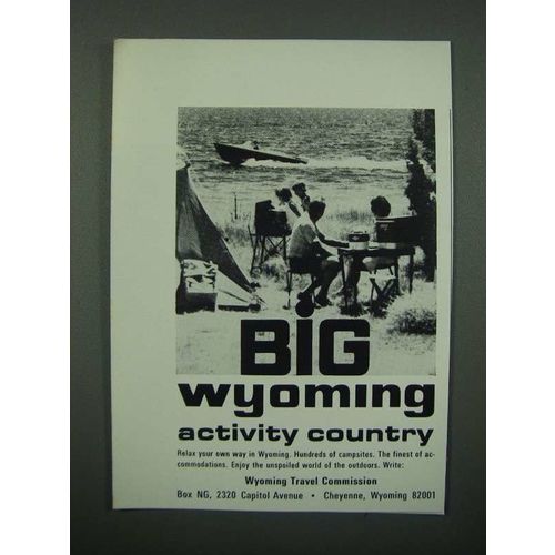1966 Wyoming Travel Commission Ad - Big Wyoming Activity Country