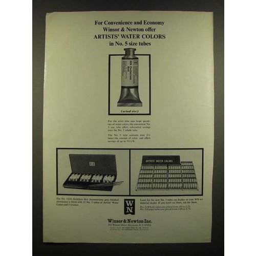 1968 Winsor & Newton Artists' Water Colors Ad - Convenience