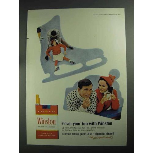 1968 Winston Cigarettes Ad - Flavor