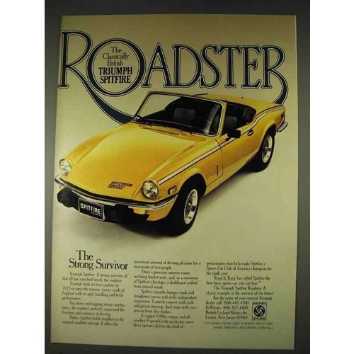 1978 British Leyland Triumph Spitfire Roadster Ad