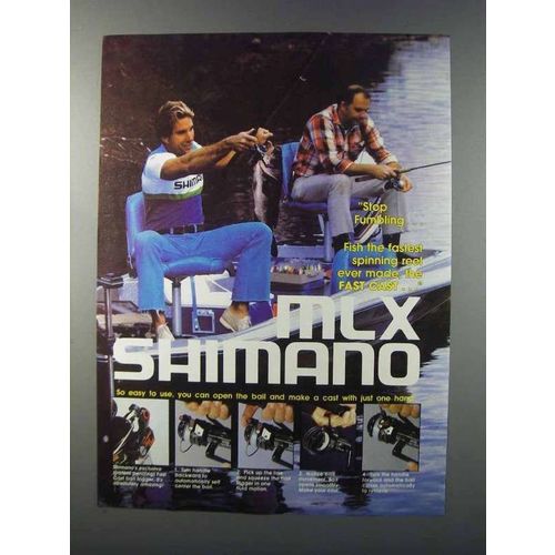 1981 Shimano MLK Fishing Reel Ad - Stop Fumbling