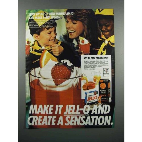 1983 Jell-O Gelatin & Minute Maid Orange Juice Ad