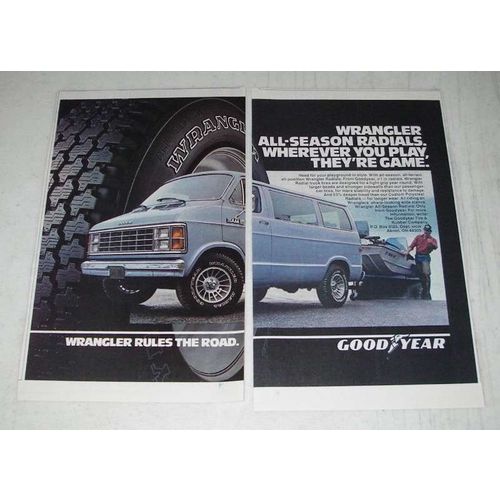 1984 Goodyear Wrangler Radial Tires Ad - All-season radials. Wherever You Play