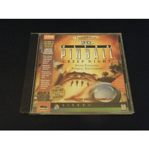 3-D Ultra Pinball: Creep Night - Limited Edition (PC, 1996)