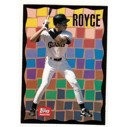 1992 Topps Magazine baseball TM73 Royce Clayton insert card –NM- Giants