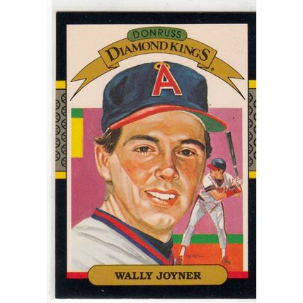 1987 Donruss Wally Joyner rookie baseball card #1– Angels Diamond King RC