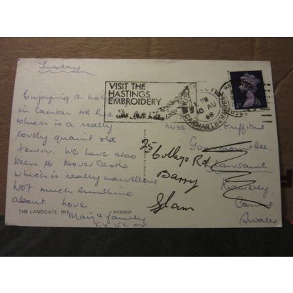 THE LANDGATE, RYE, EAST SUSSEX used postcard 1968 pm =