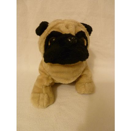 GANZ BLACK FACE BULLDOG BEANBAG ANIMAL mascot of United State Marine Corps USMC