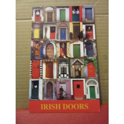 IRISH DOORS. LARGE unused postcard 120 X 195 mm Real Ireland series /