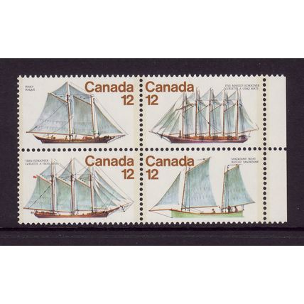 CANADA 1977 SHIPS SG 902 / 905 SET 4 VALS U/M MINT#3