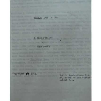 SORCERERS, The (1967) original, vintage film outline ***Boris Karloff***