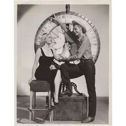The Wheel Of Fortune Unidentified Cowboy Western 10x8 Press Photo