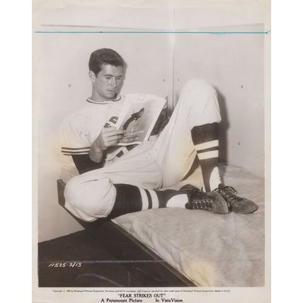 Anthony Perkins of Psycho Boston Red Sox Baseball Film Old Press Photo