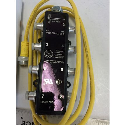 NEW ALLEN BRADLEY JUNCTION BOX DEVICEPORT MINI-PLEX 8 PORT 1485P-P8R5-C2-M5,FC