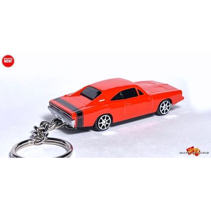 KEYCHAIN ORANGE 1969 DODGE CHARGER RT CUSTOM Ltd. Ed. GREAT GIFT NOVELTY