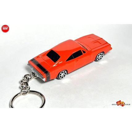 KEYCHAIN ORANGE 1969 DODGE CHARGER RT CUSTOM Ltd. Ed. GREAT GIFT NOVELTY