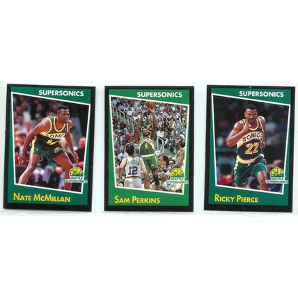 3x 93/94 Panini Stickers Seattle Supersonics 64/66/67