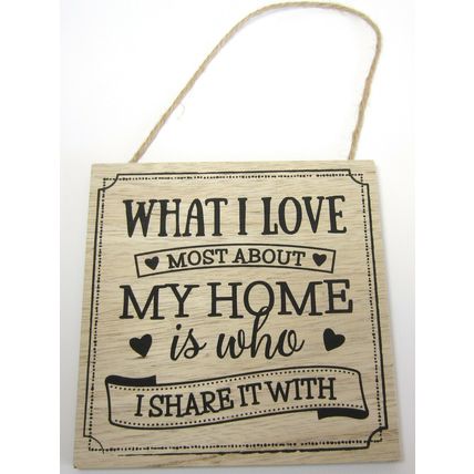 Homely Home Wooden Plaque Sign Wall Hanging