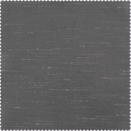 Half Price Drapes-Faux Silk Curtain-25"W x 96"L (1 Panel)-STORM GREY-NEW-SEALED