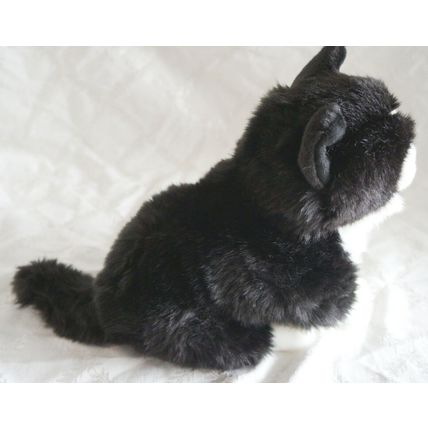 BLACK & WHITE CAT 12" HAND MADE PLUSH TOY AVAILABLE PERSONALISED & GIFT WRAPPED
