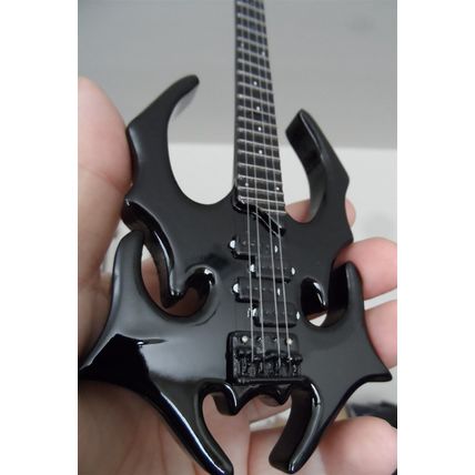 THE MISFITS Devastato Graphite Black 1:4 Scale Replica Bass Guitar ~New~
