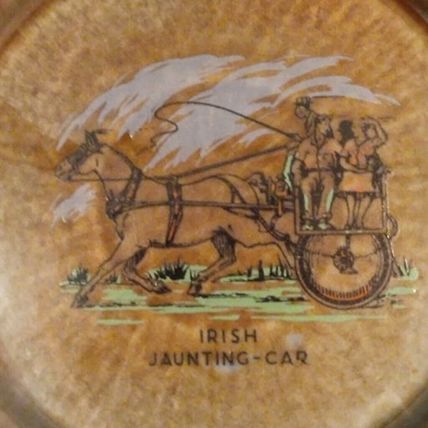 Vintage Wade Irish Daunting Car Ashtray Green 4.5" - 12CM Trinket Dish - FAST SH