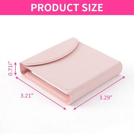 PU Bifold Mirror Compact Powder – Stylish, Portable Makeup Compact with Dual Mir