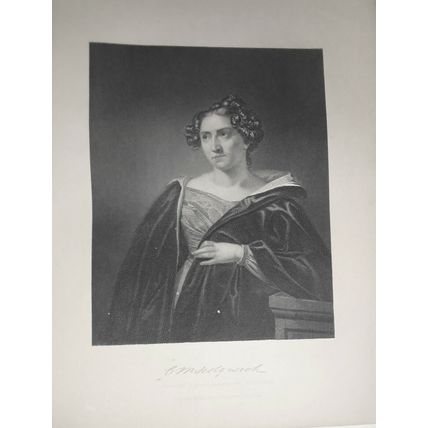 Catharine Maria Sedgwick - steel engraving - 1876 - Duyckinck Internationale