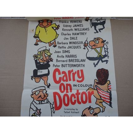 Carry On Doctor 1967 Original Australian Cinema Film Poster