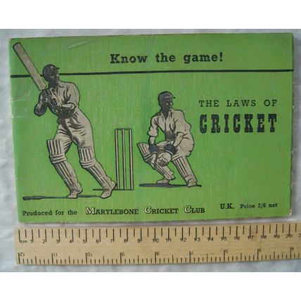 1962 Know the Game - The Laws of Cricket, 8th edition