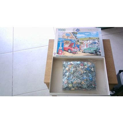 AT THE GARAGE by Trevor Mitchell Jigsaw Puzzle (1000 Piece) FX Schmid (2022)