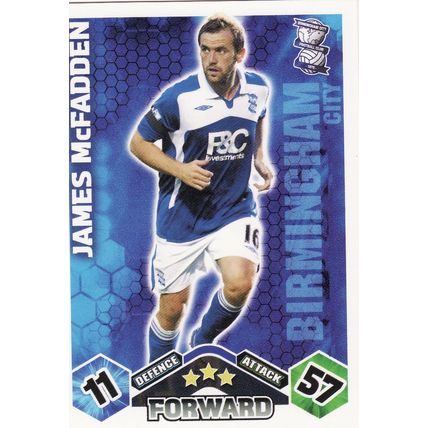 Match Attax 2009/2010 James McFadden Birmingham City