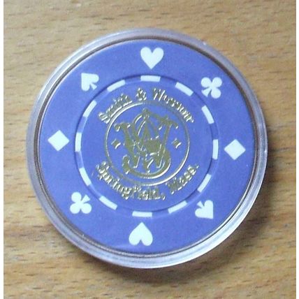 Smith & Wesson Poker Chip Golf Ball Marker - Blue